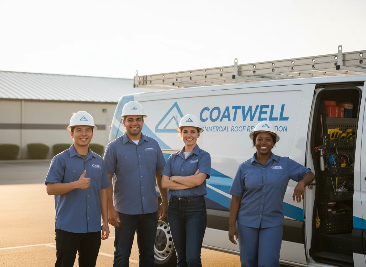 Commercial roof coating company in Polk City, IA